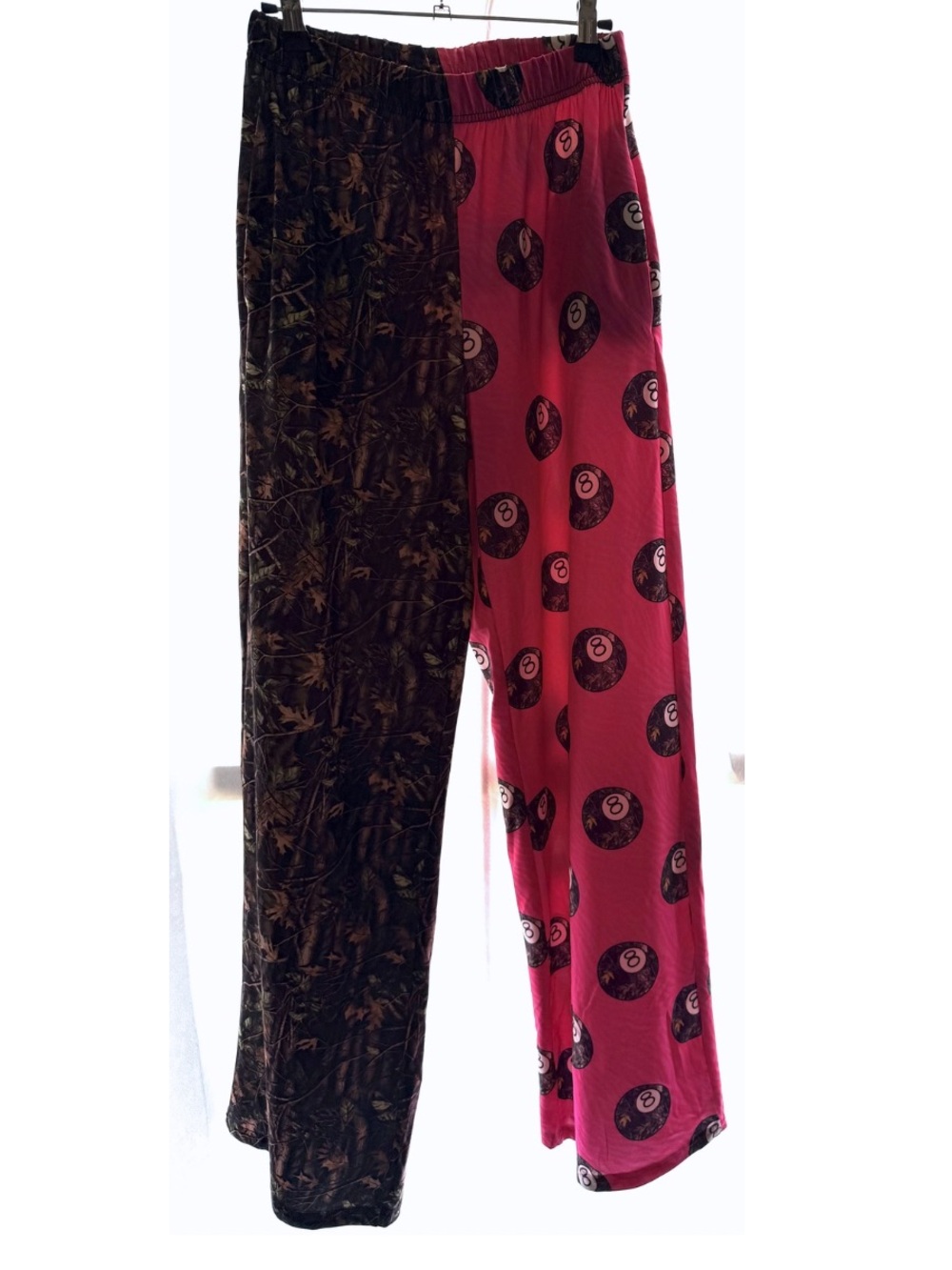 Cowgirl Couture Boutique Two-Tone Lounge Pants - Hot Pink & Black Camo 8-Ball
